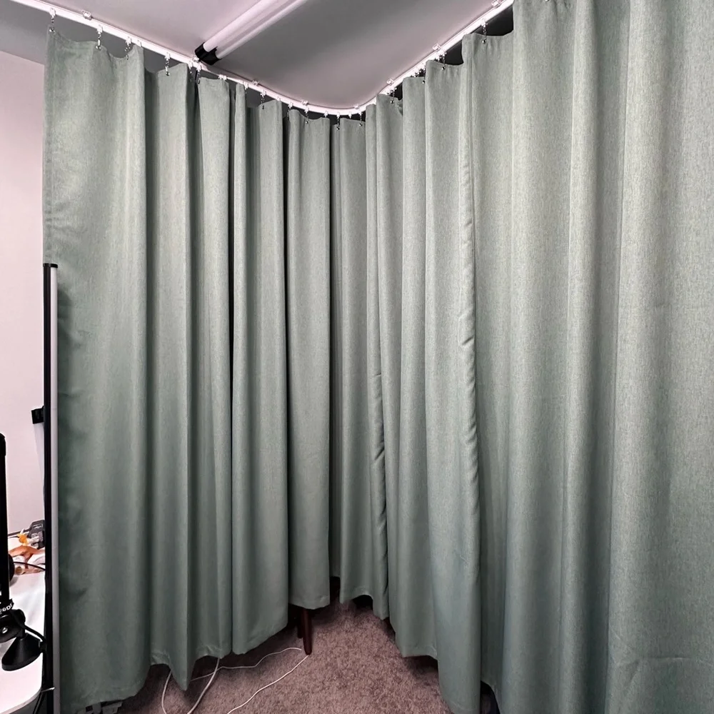 Green Room Divider Curtains 120 X 84 New